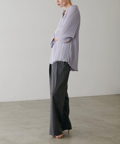 百褶寬鬆罩衫