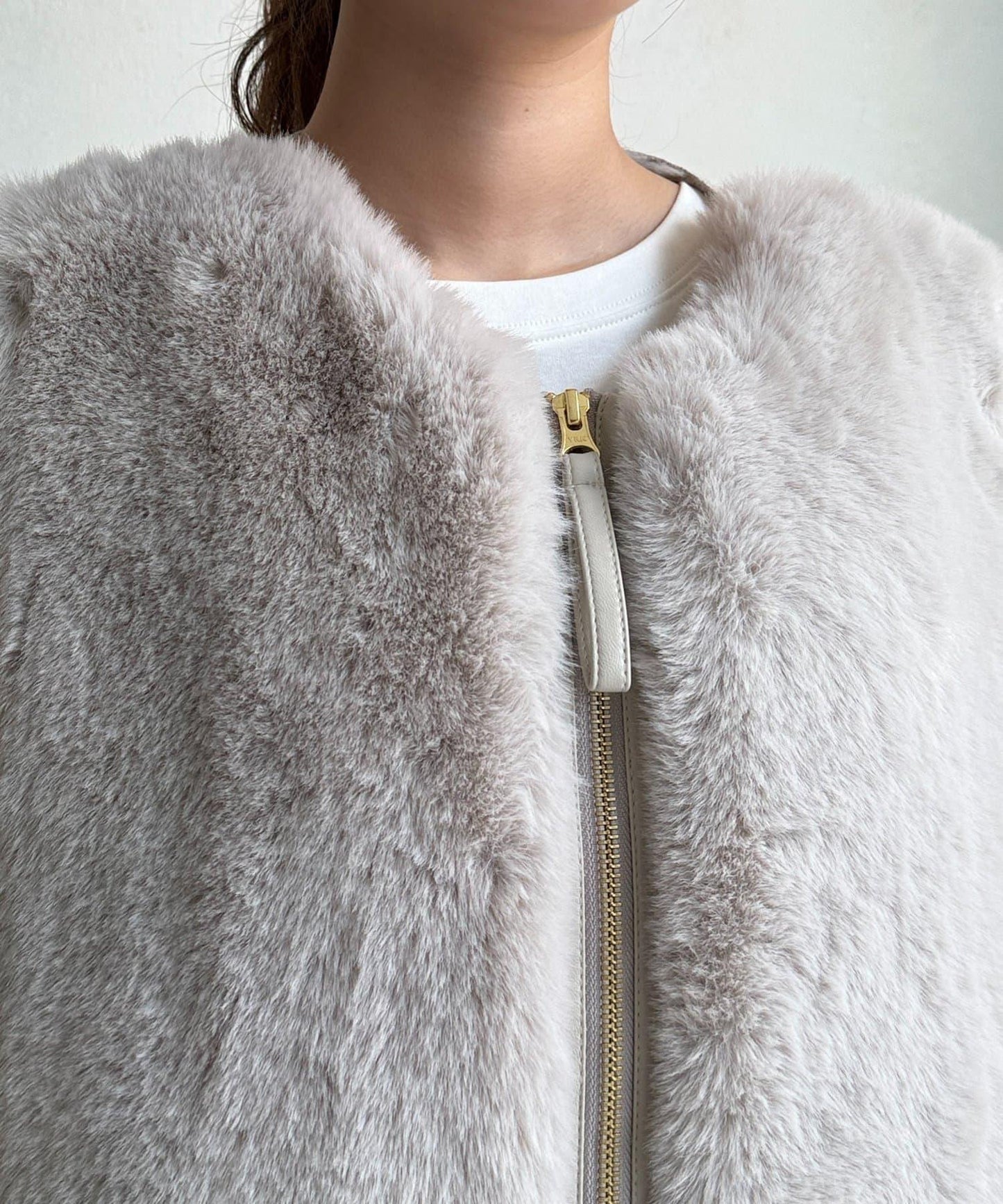 羊毛皮拼接毛絨馬甲