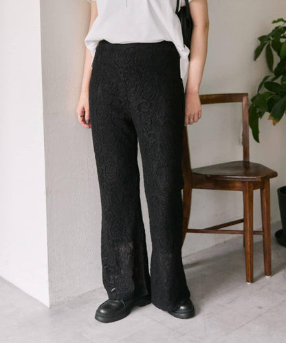 【ear PAPILLONNER】蕾絲喇叭褲【SUM1 STYLE】