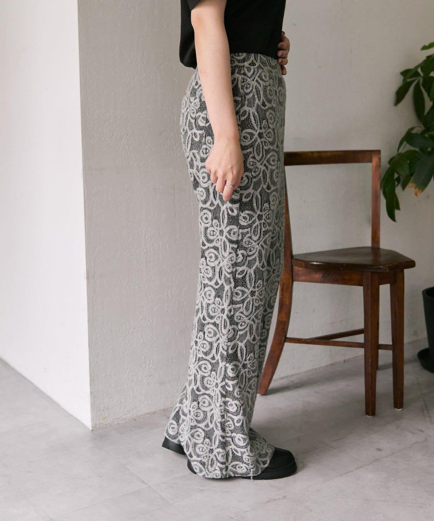 【ear PAPILLONNER】蕾絲喇叭褲【SUM1 STYLE】