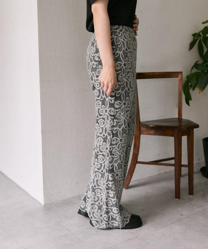 【ear PAPILLONNER】蕾絲喇叭褲【SUM1 STYLE】