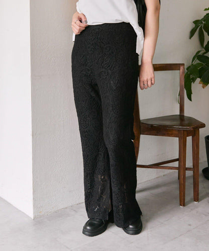 【ear PAPILLONNER】蕾絲喇叭褲【SUM1 STYLE】