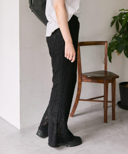 【ear PAPILLONNER】蕾絲喇叭褲【SUM1 STYLE】