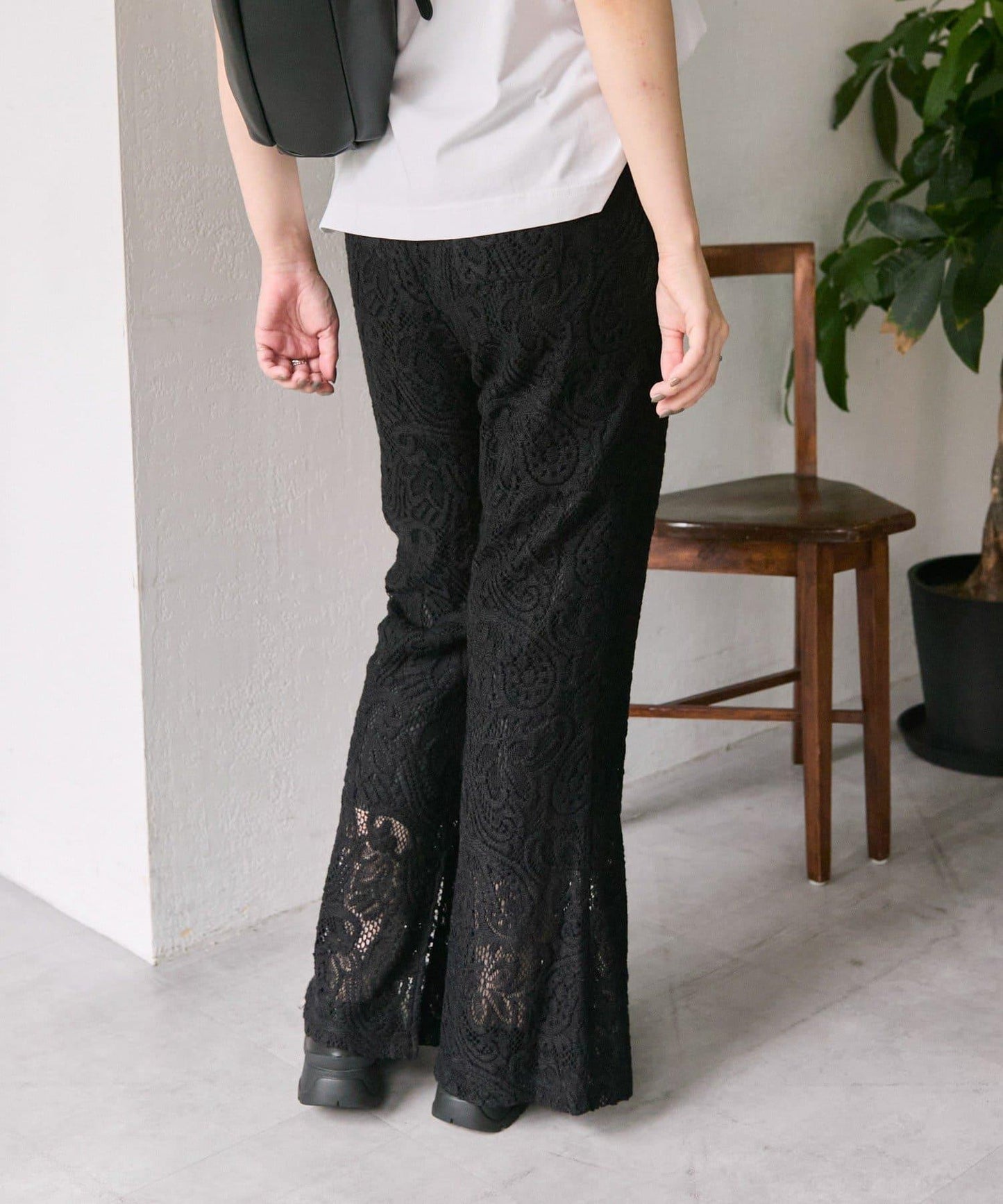 【ear PAPILLONNER】蕾絲喇叭褲【SUM1 STYLE】