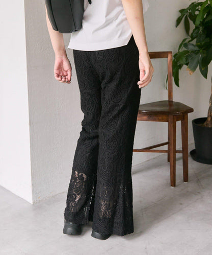 【ear PAPILLONNER】蕾絲喇叭褲【SUM1 STYLE】