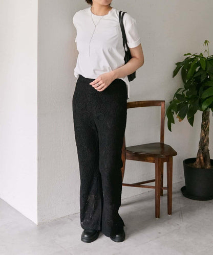 【ear PAPILLONNER】蕾絲喇叭褲【SUM1 STYLE】