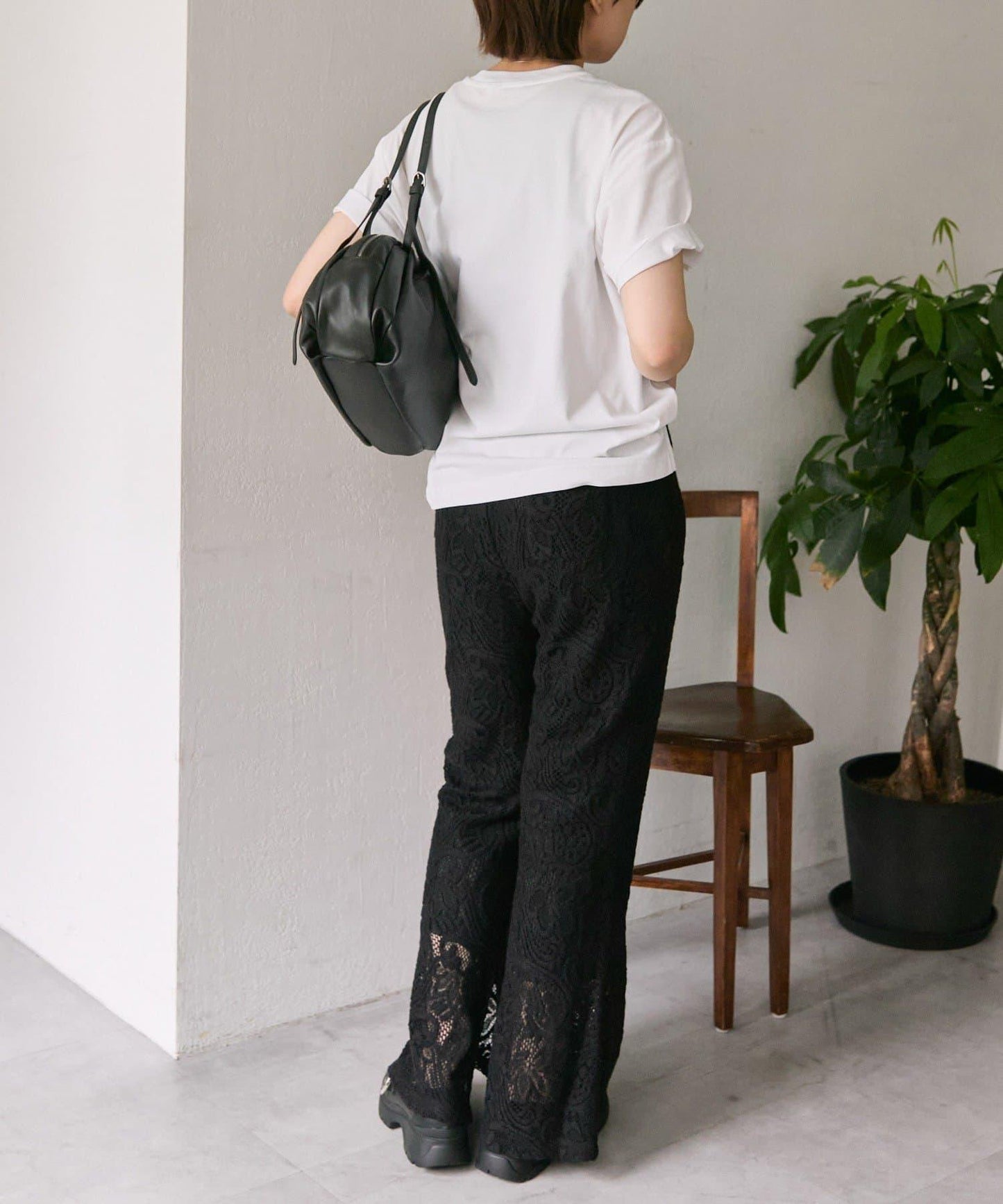 【ear PAPILLONNER】蕾絲喇叭褲【SUM1 STYLE】