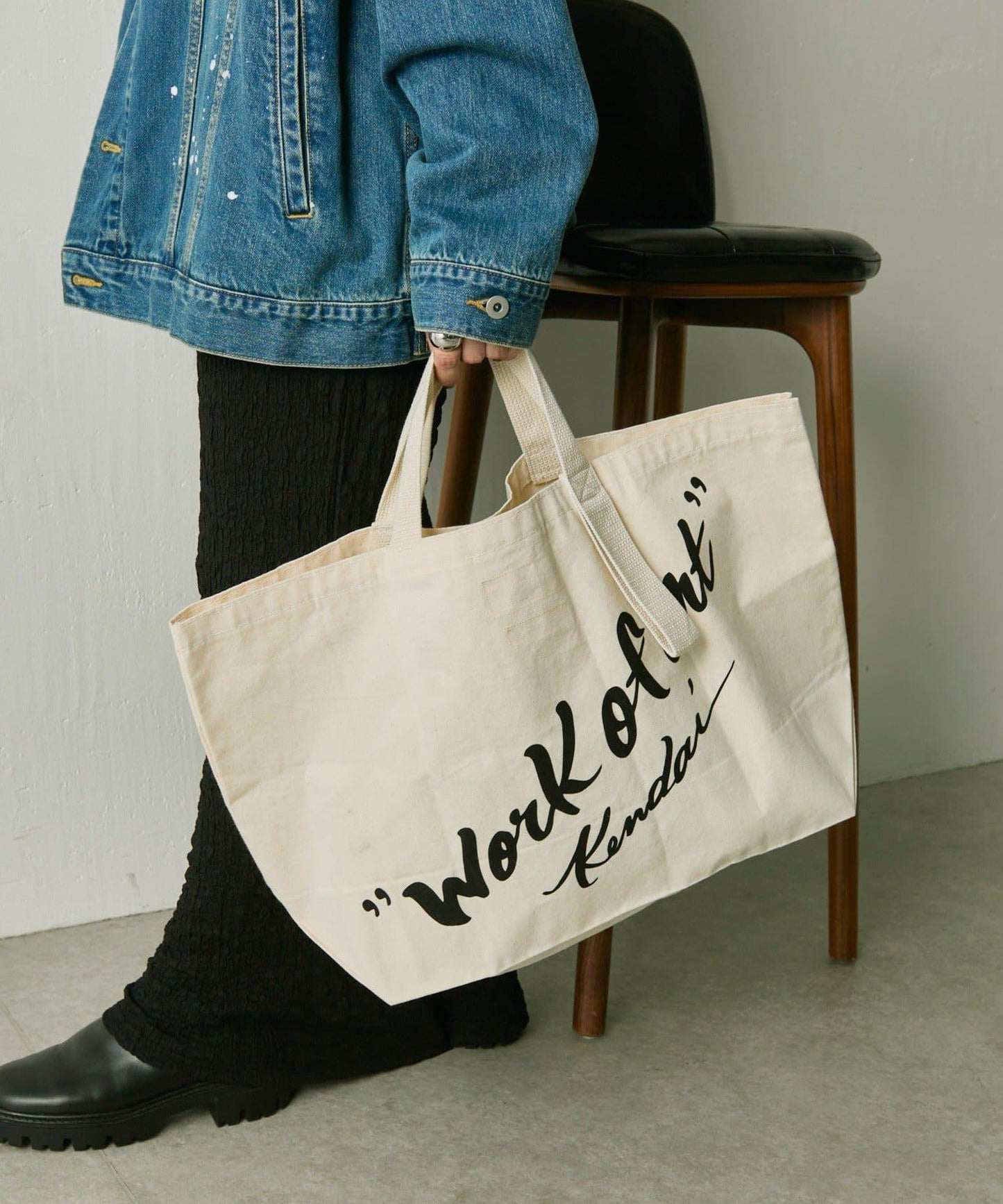 【Work of art Kendai×SUM1 STYLE】特別款/大容量/大號/船型/棉質托特包