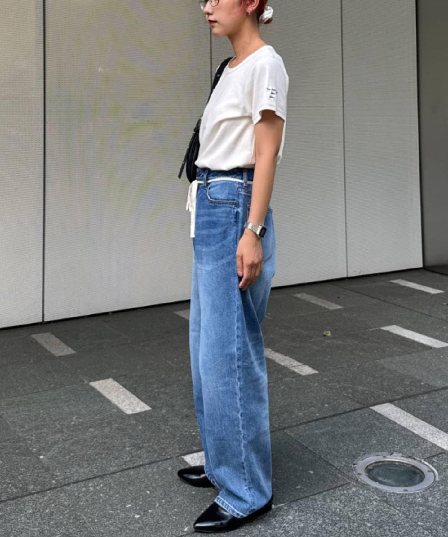 【CIAOPANIC TYPY】單點刺繡羅紋修身短袖T恤