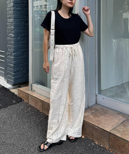 【CIAOPANIC TYPY】單點刺繡羅紋修身短袖T恤