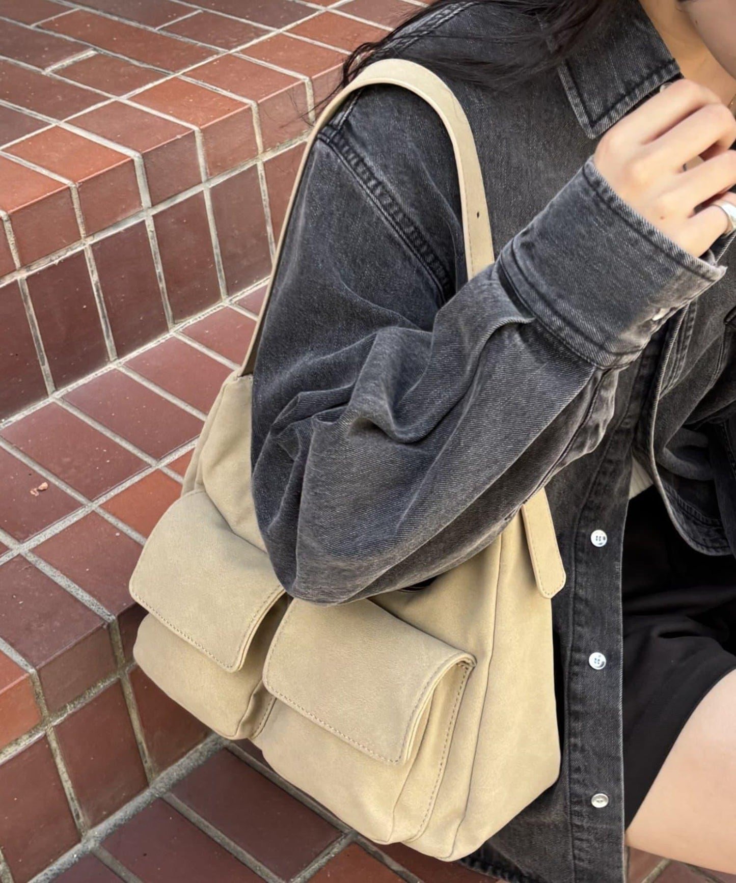 【PIKO企畫 / 】前置口袋單肩包