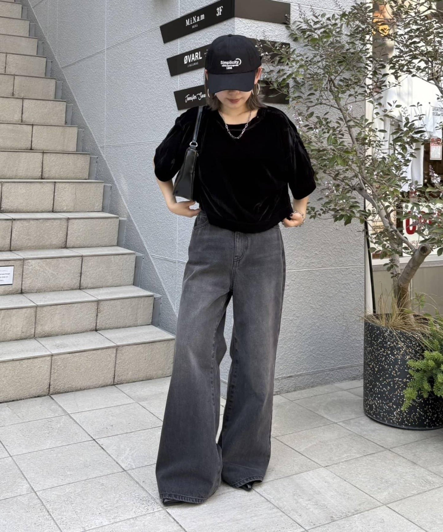 【PIKO企畫 / 腰部可調節】雙排扣喇叭牛仔褲