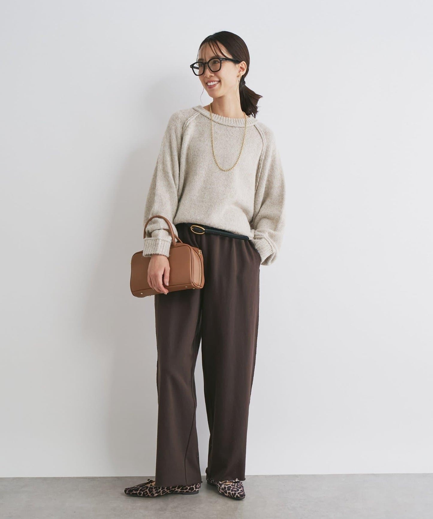 拉鍊亮絲紗線插肩袖針織衫