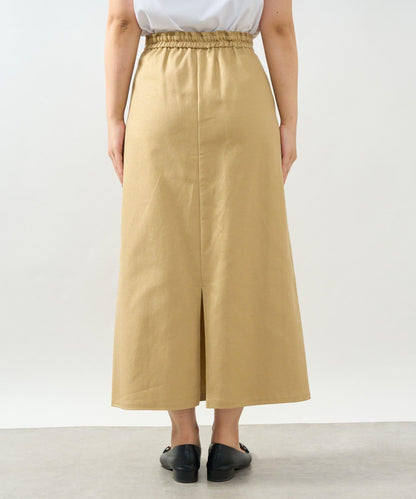 顯瘦日常百搭箔面斜紋布直筒裙