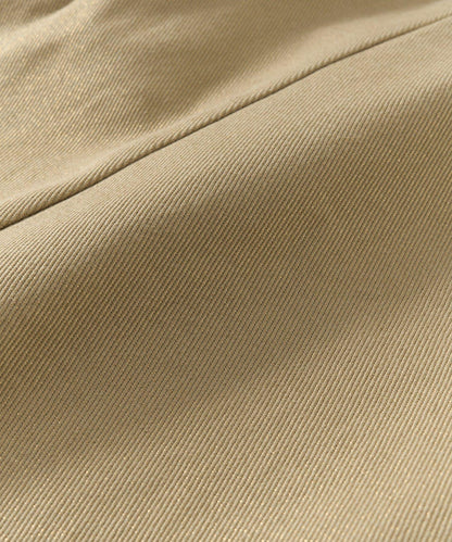 顯瘦日常百搭箔面斜紋布直筒裙