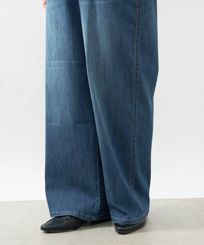 抽繩寬鬆牛仔褲