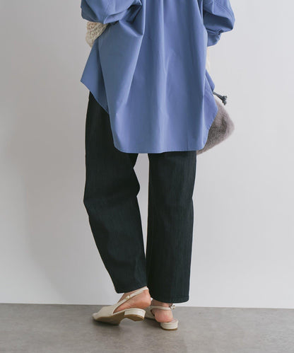 抽繩寬鬆牛仔褲