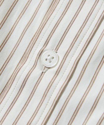 常規領盒型條紋襯衫