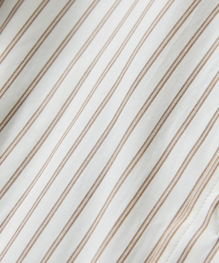 常規領盒型條紋襯衫