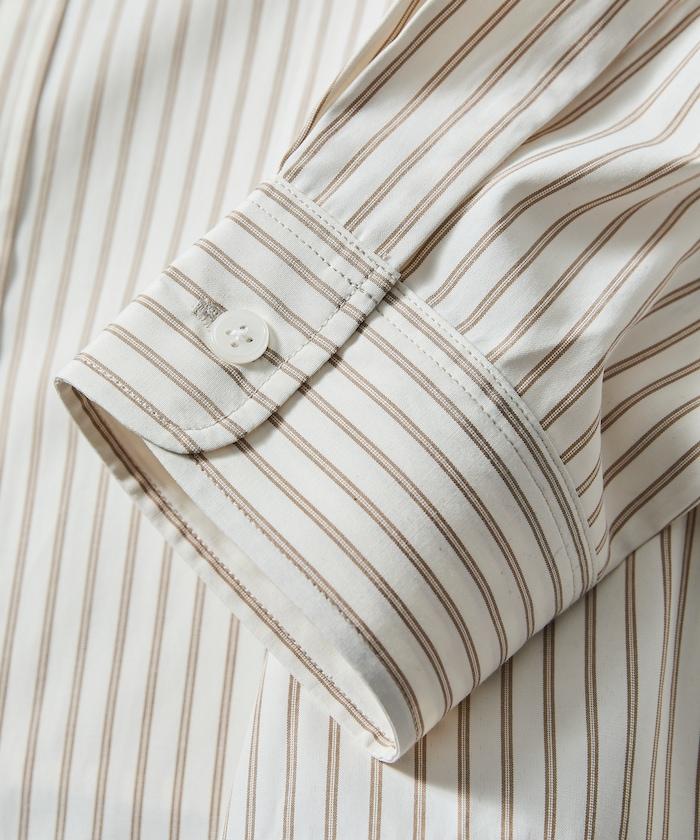 常規領盒型條紋襯衫