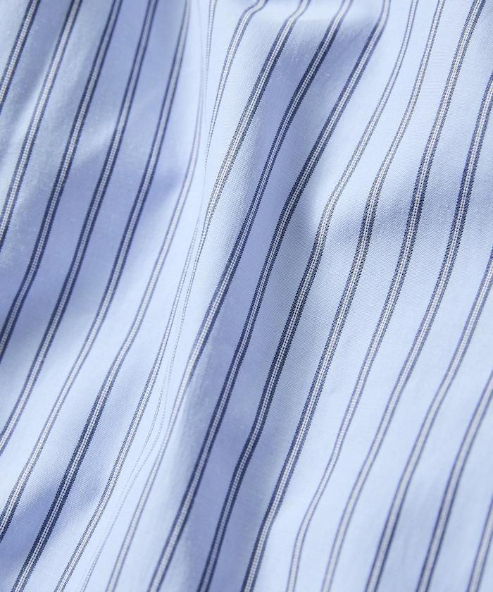 常規領盒型條紋襯衫