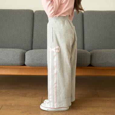 【可成套搭配】【防起球內襯】蝴蝶結裝飾寬腿褲