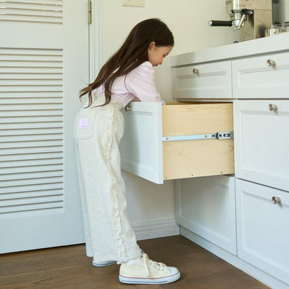 【防起球加絨】側邊荷葉邊寬鬆版型衛褲