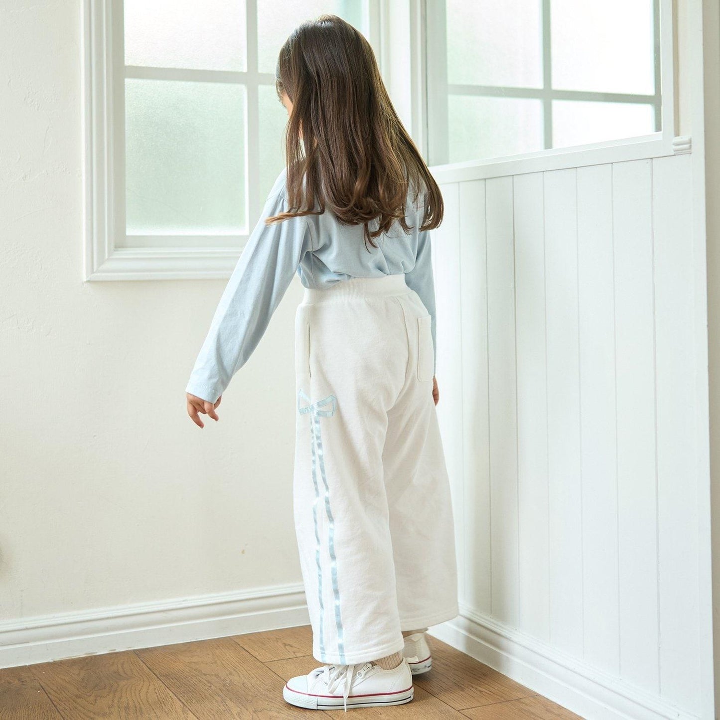 【可成套搭配】【防起球內襯】蝴蝶結裝飾寬腿褲