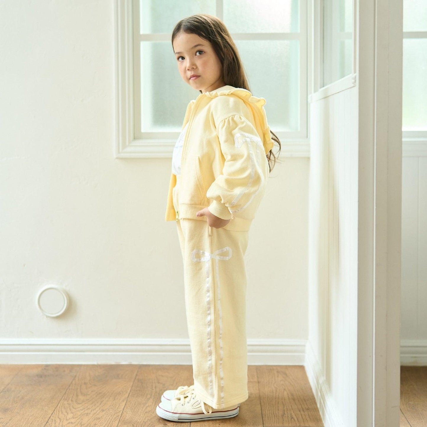 【可成套搭配】【防起球內襯】蝴蝶結裝飾寬腿褲