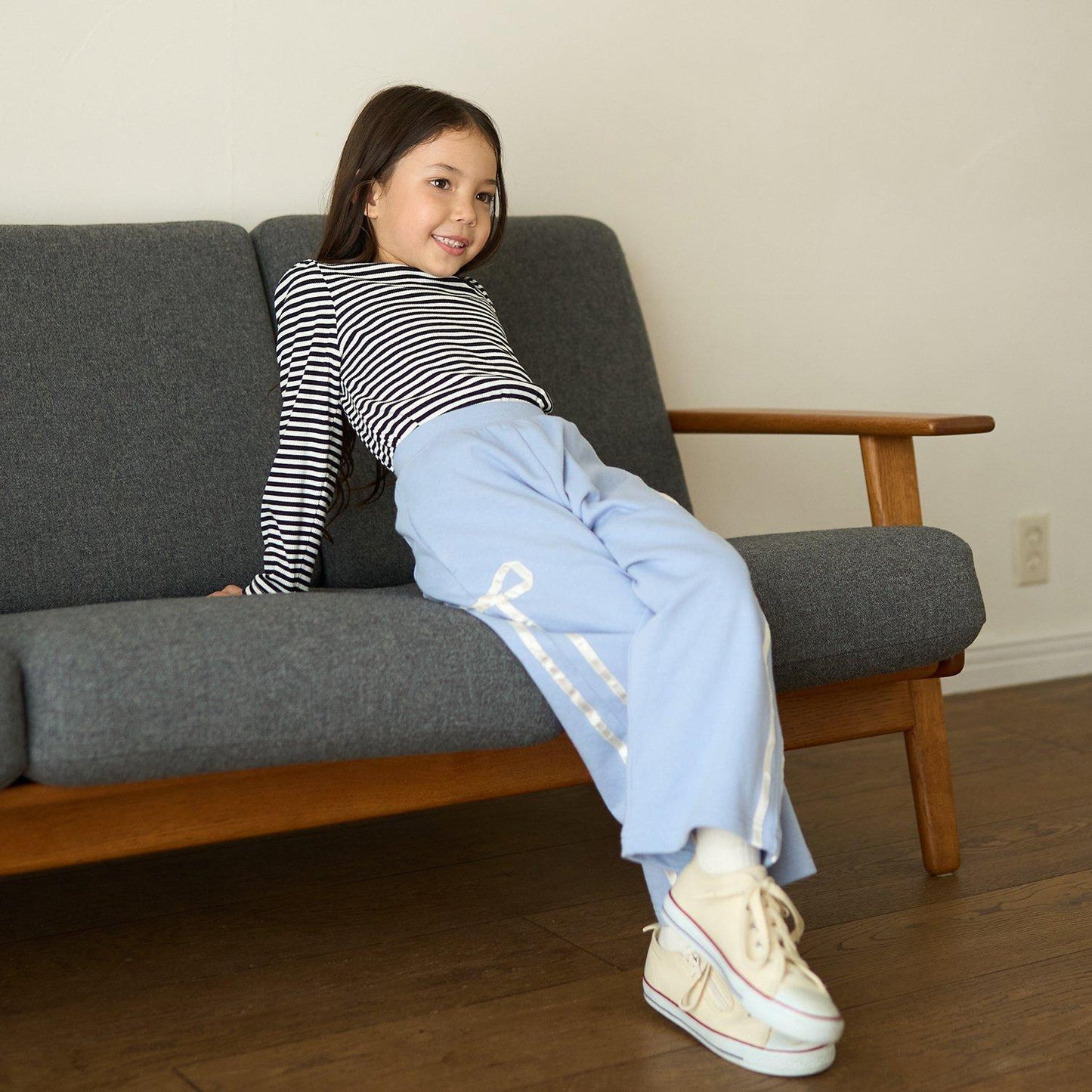 【可成套搭配】【防起球內襯】蝴蝶結裝飾寬腿褲