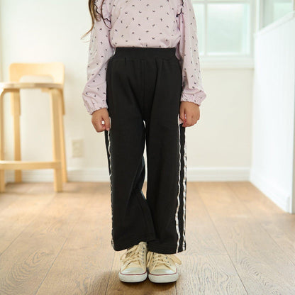 【可成套搭配】【防起球內襯】蝴蝶結裝飾寬腿褲