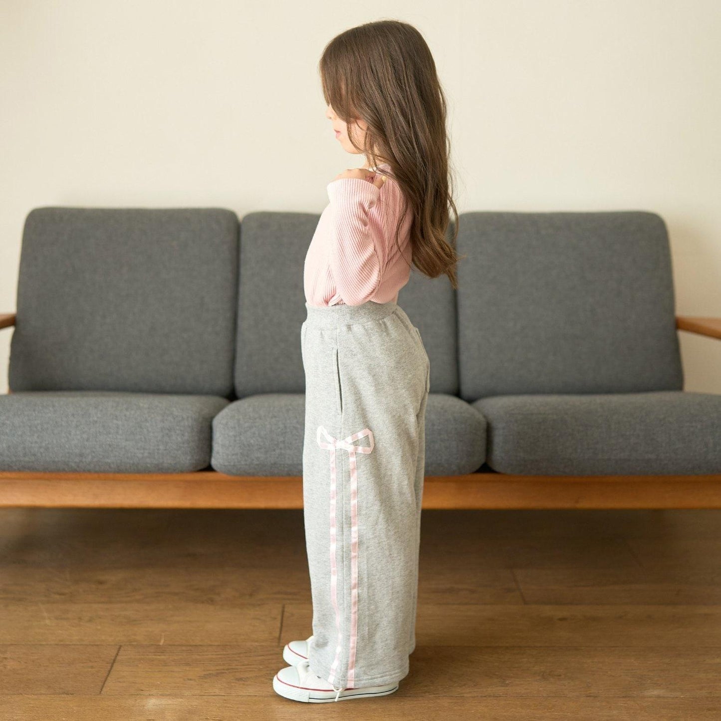 【可成套搭配】【防起球內襯】蝴蝶結裝飾寬腿褲