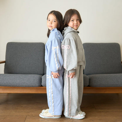 【可成套搭配】【防起球內襯】蝴蝶結裝飾寬腿褲