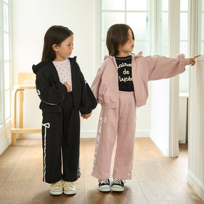 【可成套搭配】【防起球內襯】蝴蝶結裝飾寬腿褲