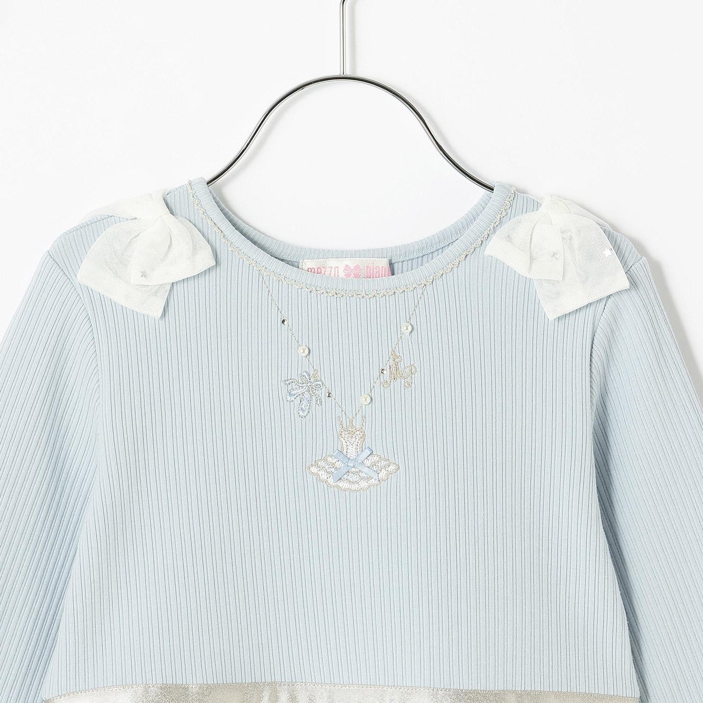 網紗刺繡拼接連衣裙