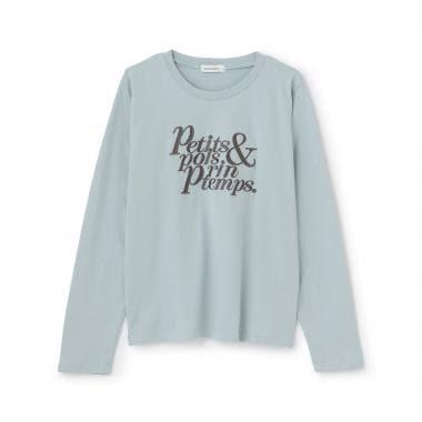 logo刺繡長袖T恤