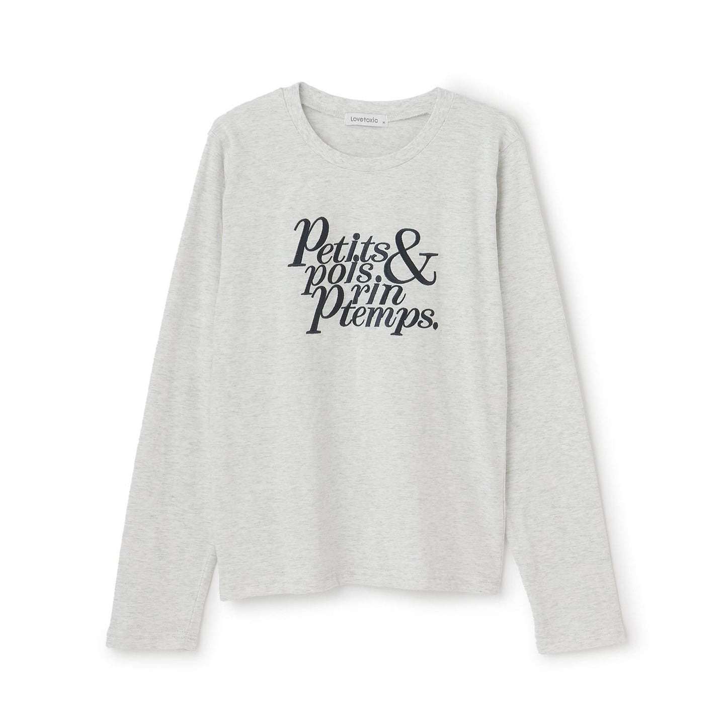 logo刺繡長袖T恤