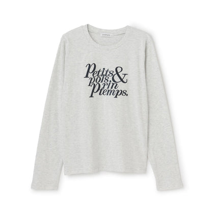 logo刺繡長袖T恤