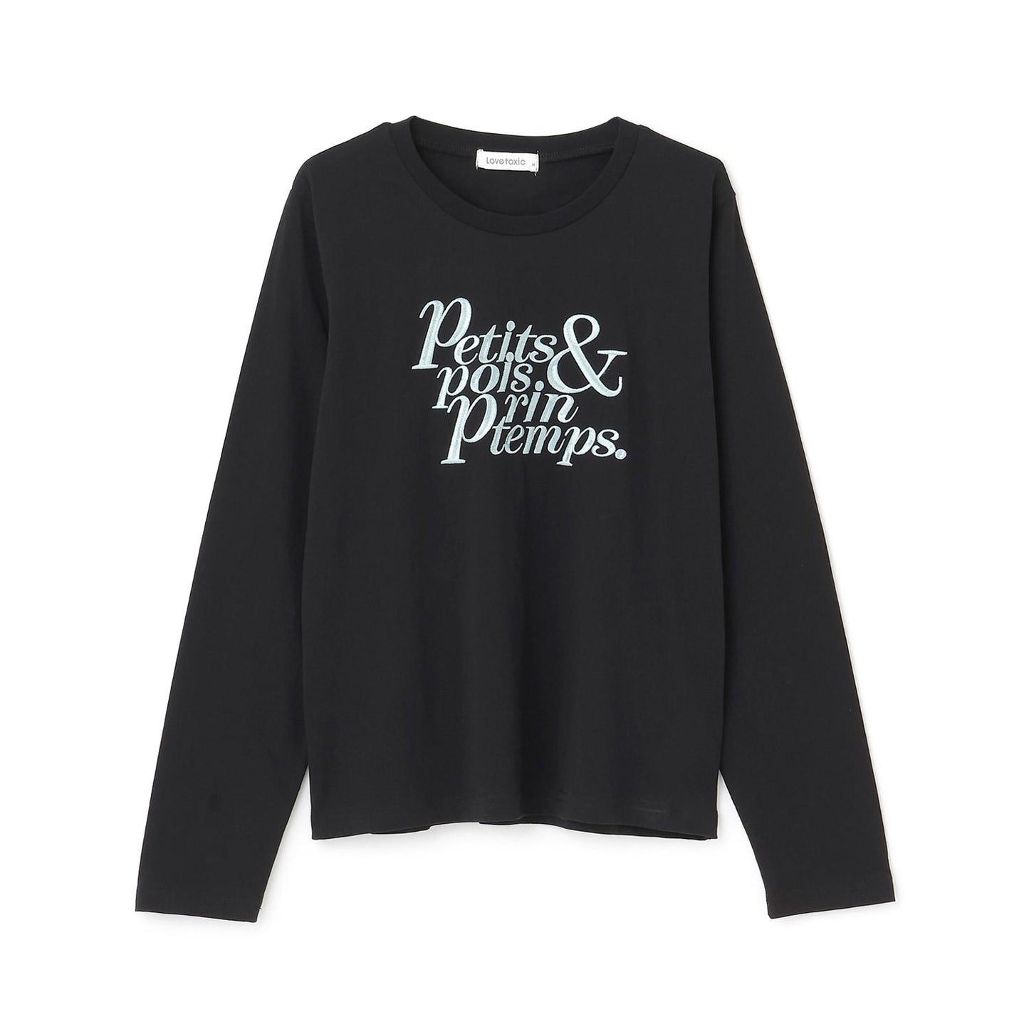 logo刺繡長袖T恤