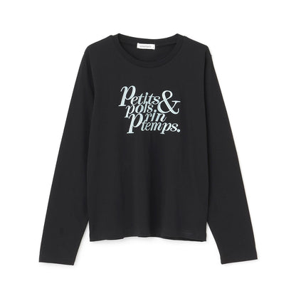 logo刺繡長袖T恤