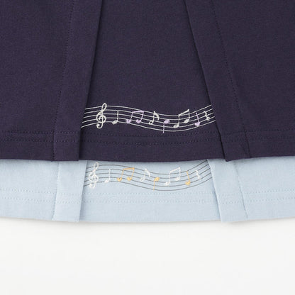 愛心與音樂圖案長袖T恤