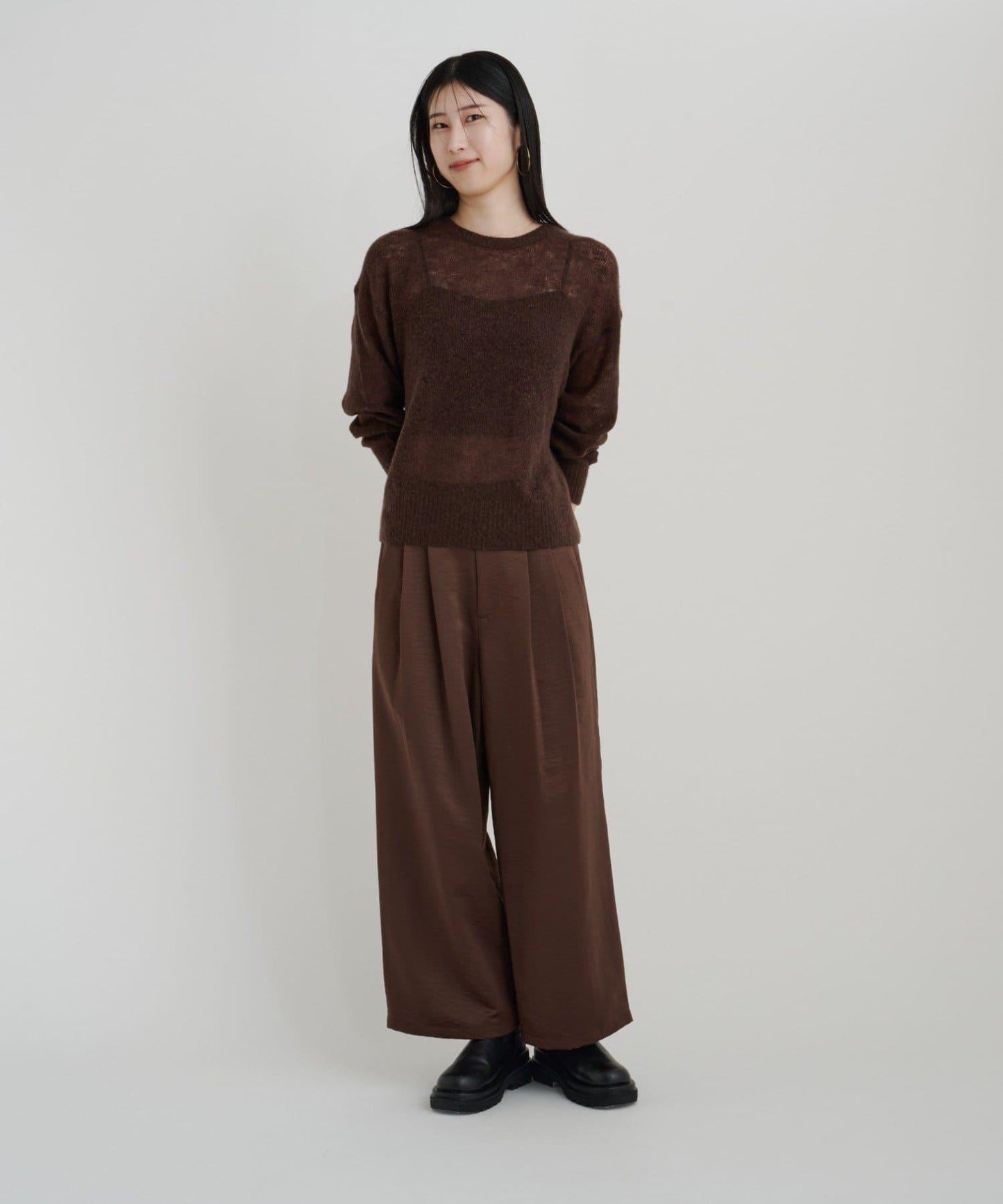 【sato企劃】緞面長褲