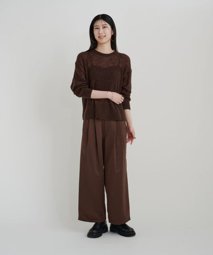 【sato企劃】緞面長褲