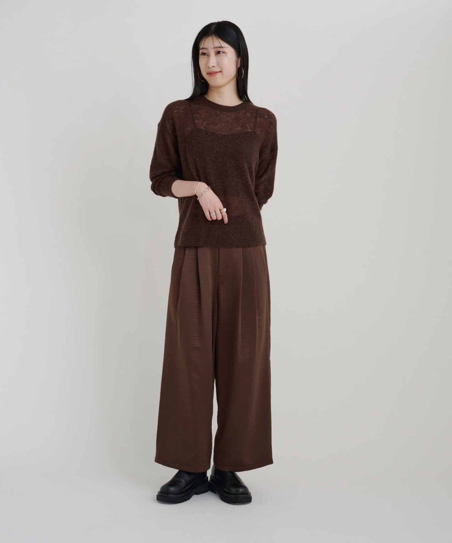 【sato企劃】緞面長褲