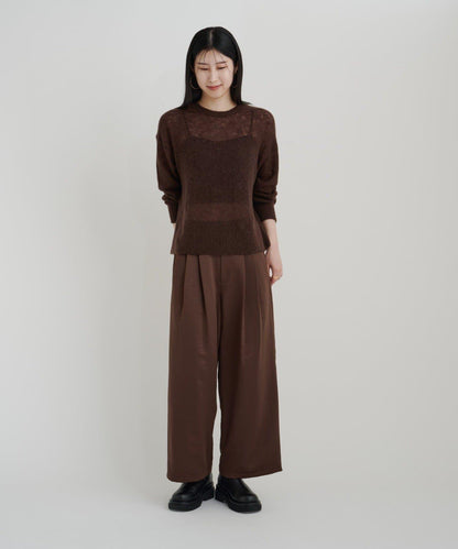 【sato企劃】緞面長褲