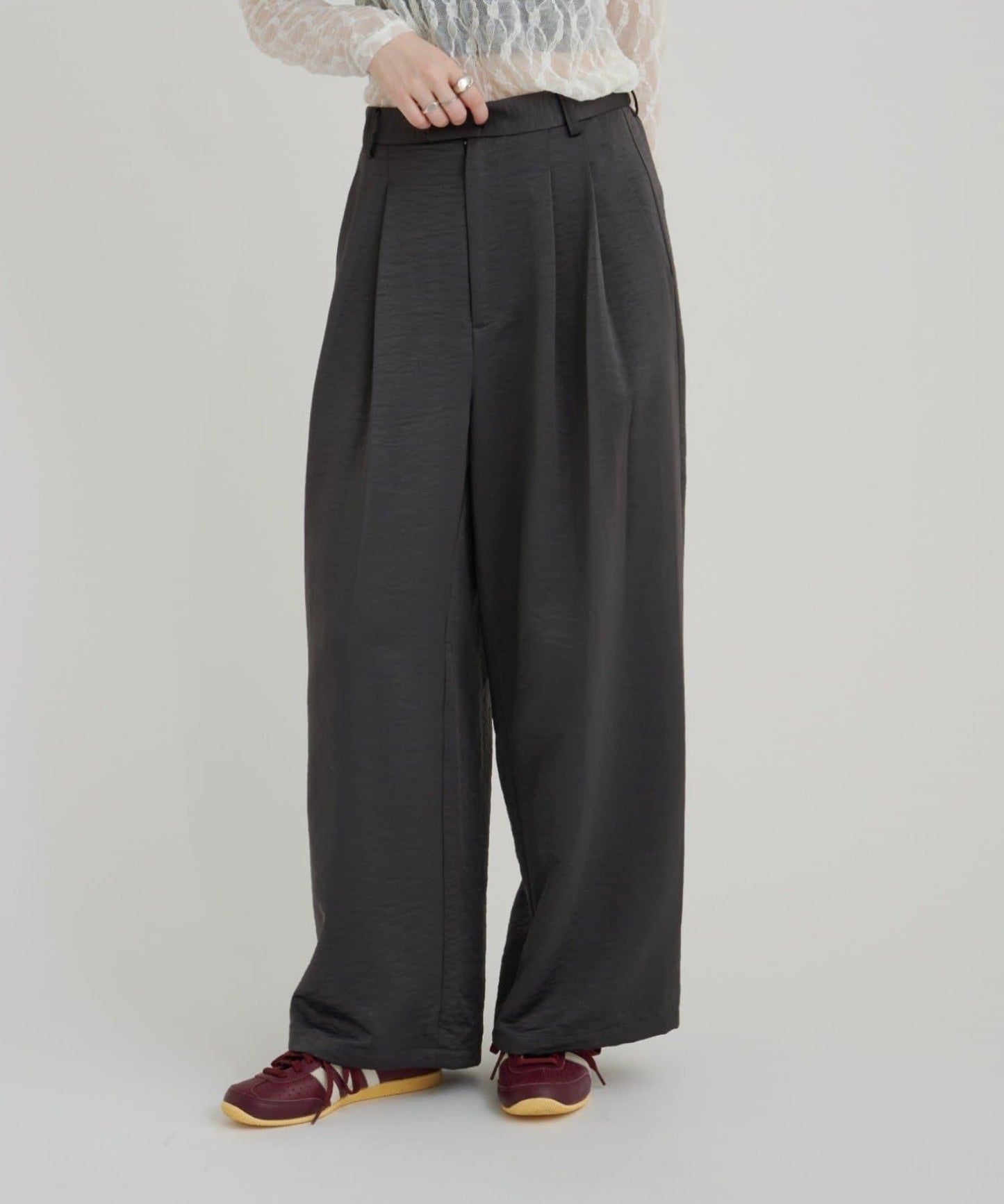 【sato企劃】緞面長褲