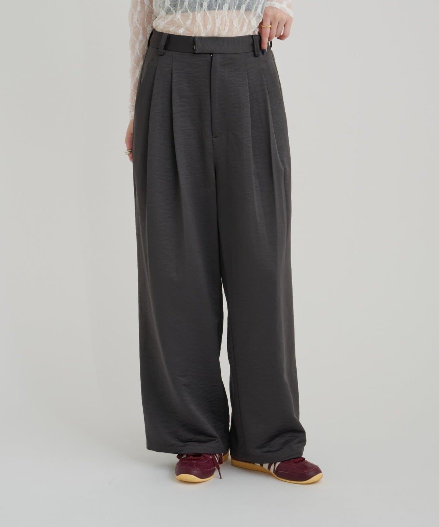 【sato企劃】緞面長褲