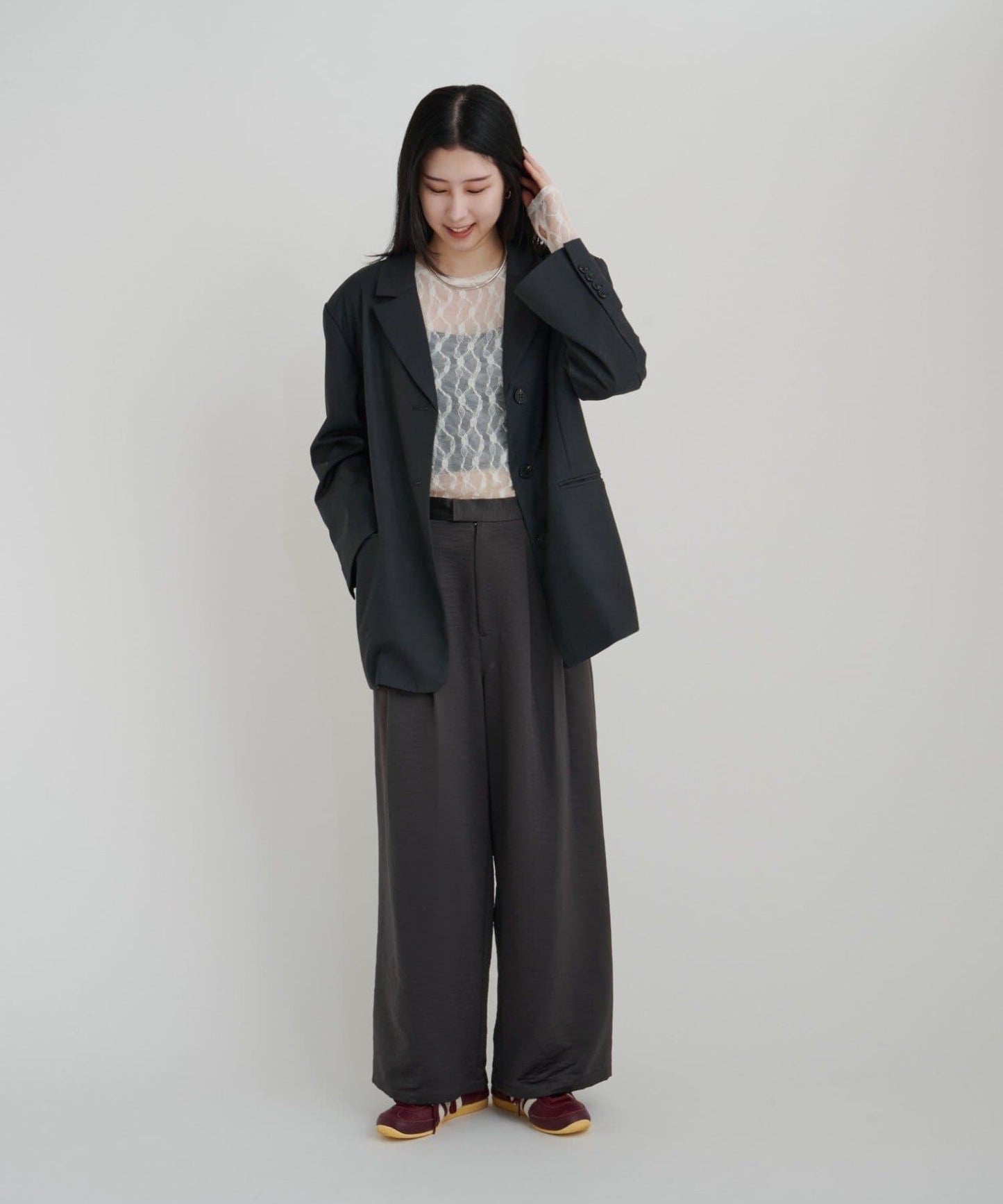 【sato企劃】緞面長褲