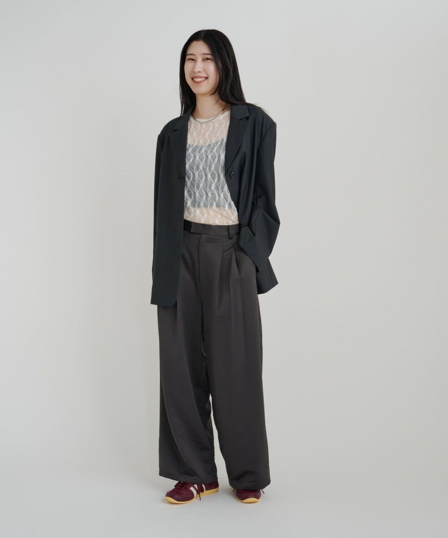 【sato企劃】緞面長褲