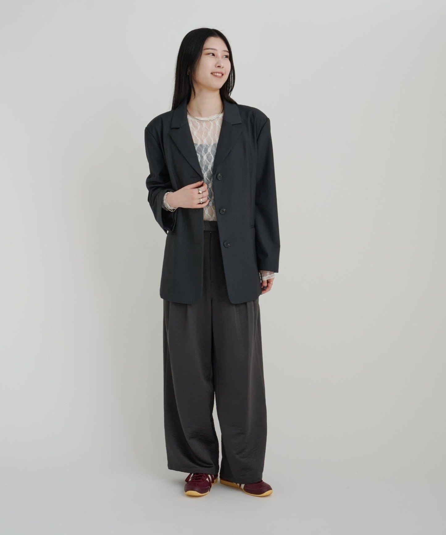 【sato企劃】緞面長褲